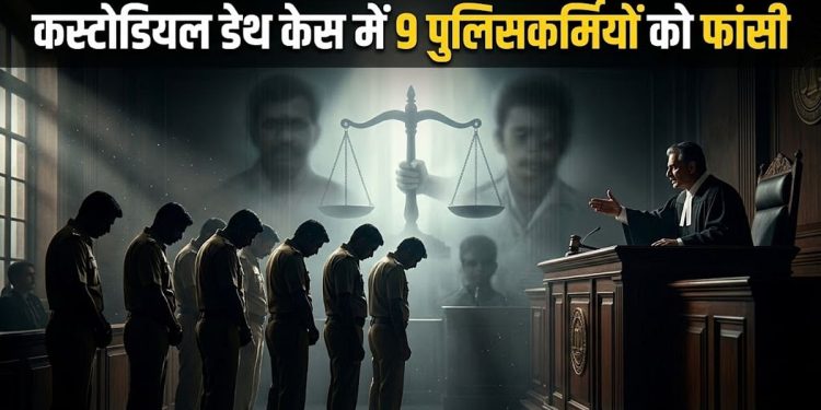 9 पुलिस कर्मियों को मिली दोहरी फांसी की सजा