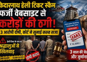 केदारनाथ हेली टिकट स्कैम: फर्जी वेबसाइट से करोड़ों की ठगी, 3 आरोपी दोषी, तीन-तीन साल की जेल