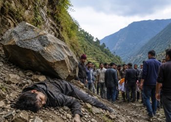 उत्तराखंड में दर्दनाक हादसा:  चाचा की अंत्येष्टि में शामिल भतीजे पर पहाड़ी से गिरा पत्थर, मौके पर मौत