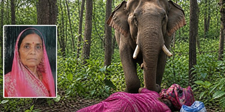 गैस सिलेंडर खत्म होने पर जंगल में लकड़ियां लेने गई महिला को हाथी ने बेहरमी से मार डाला, परिवार में पसरा मातम